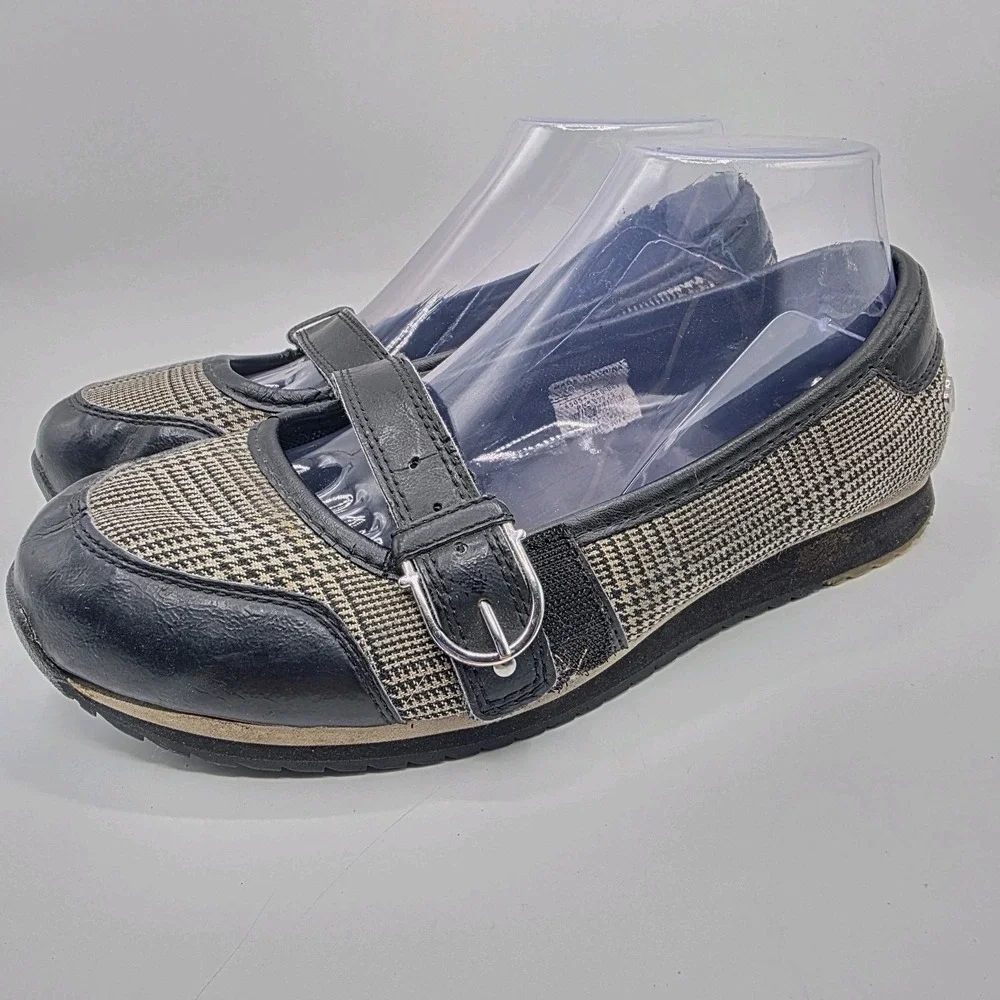 Fox Racing Mary Jane Shoes Women's SZ 8 Houndstooth Buckle Y2K Rare Moto Punk